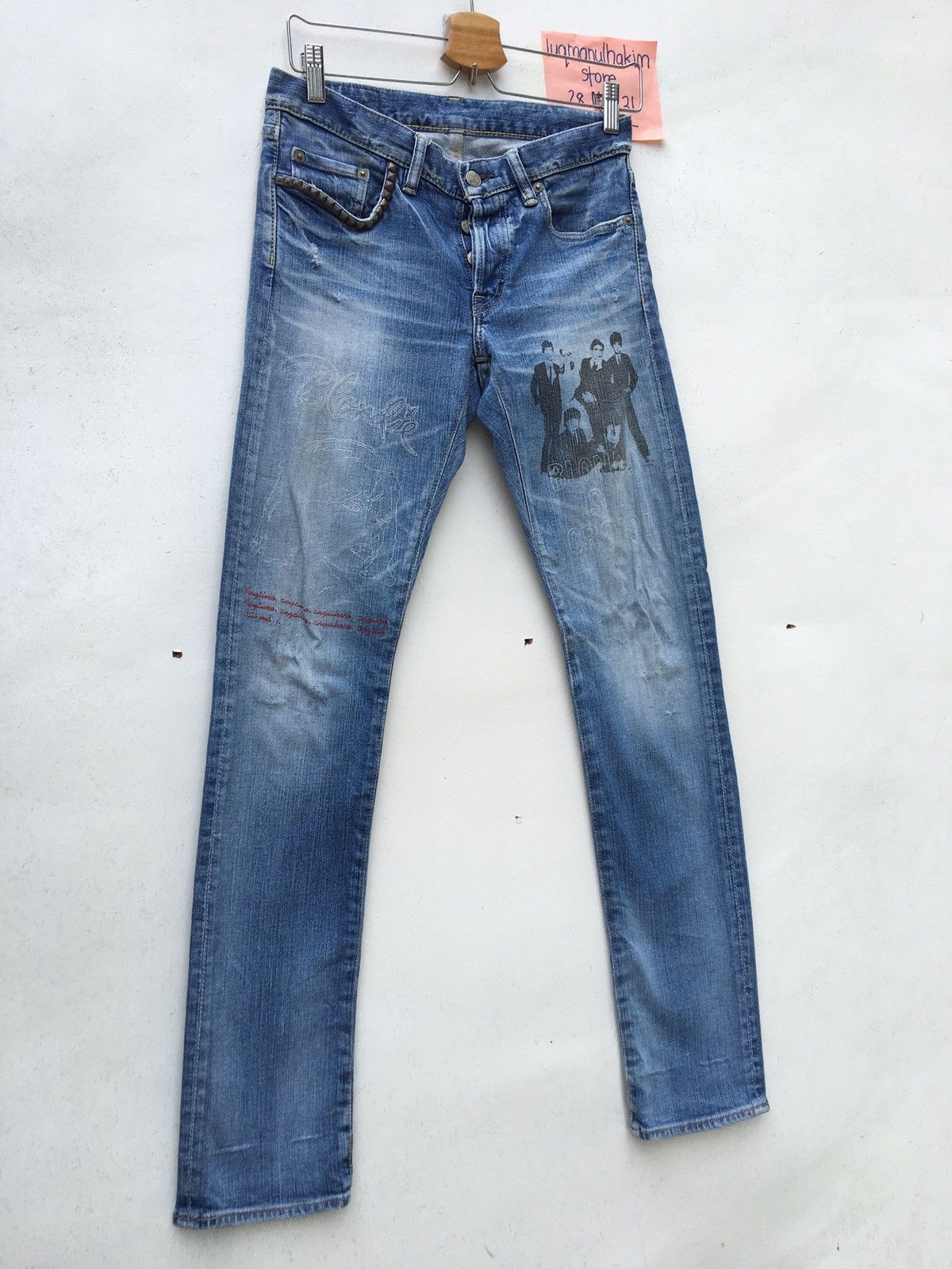 Hysteric Glamour Hysteric Blondie Band & Metal Spike Side Pocket Jean Size US 28 / EU 44 - 3 Thumbnail