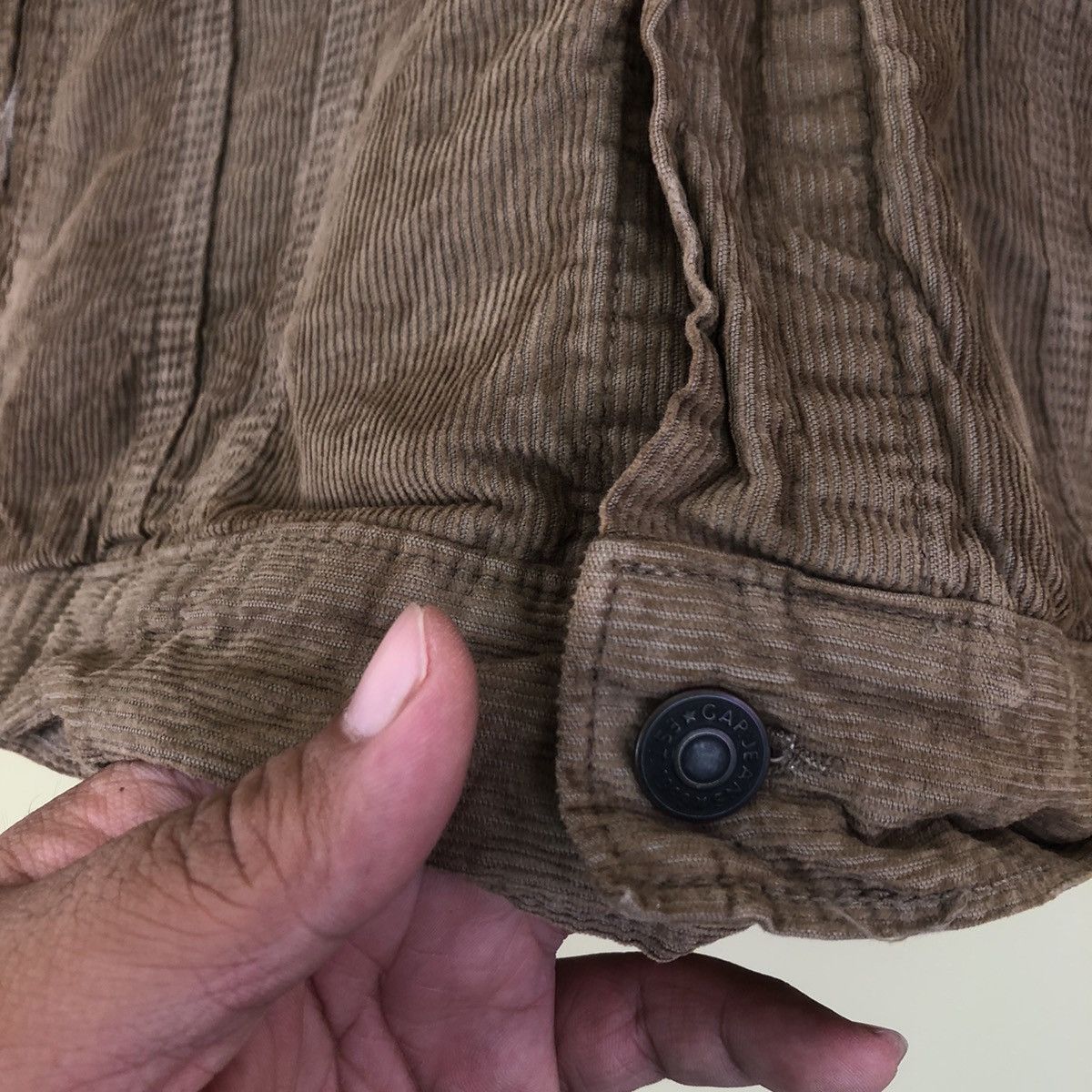 Japanese Brand Light Jacket Full Button Gap Corduroy Size US XL / EU 56 / 4 - 3 Thumbnail