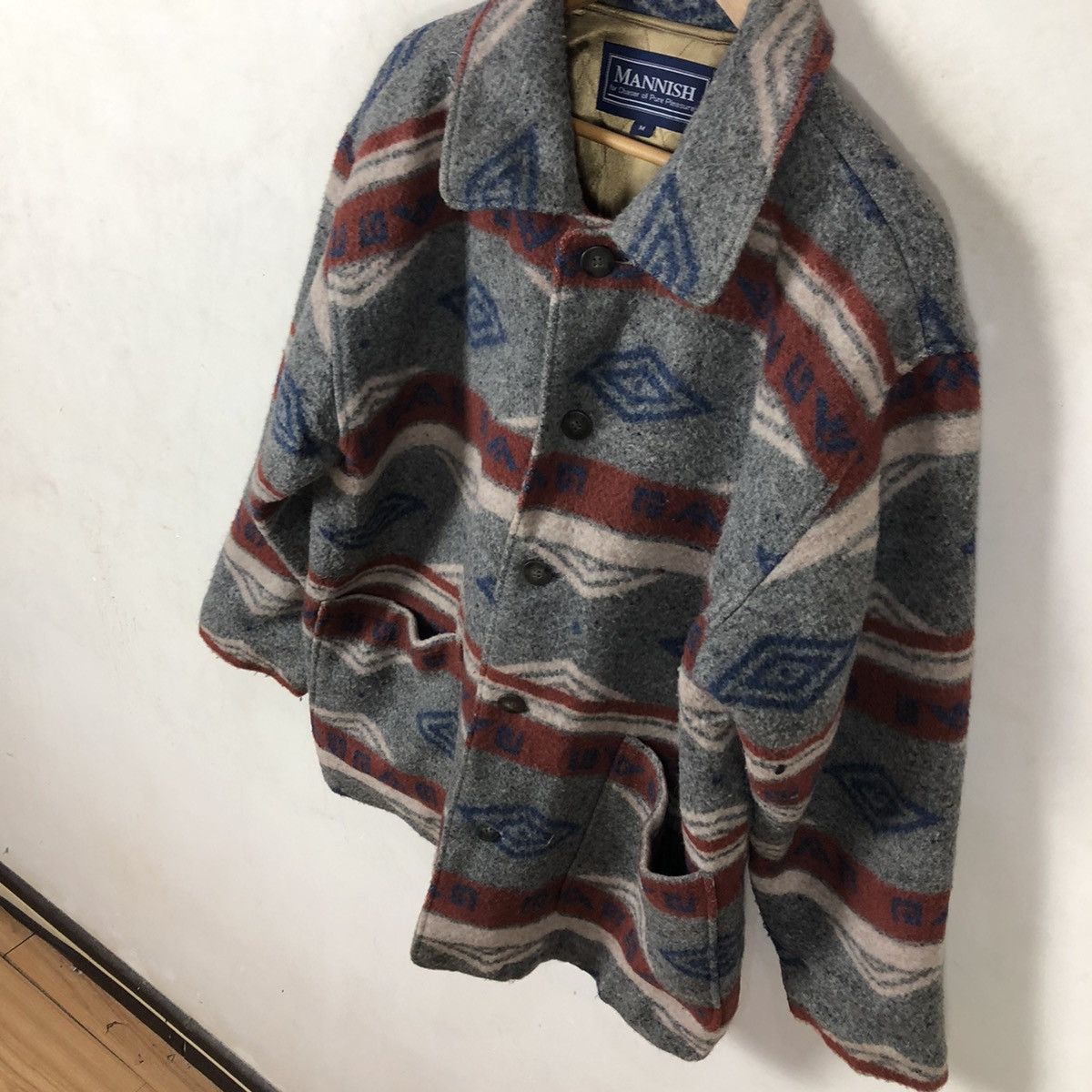 Japanese Brand VINTAGE WOOL AZTEC NAVAJO MANNISH DESIGN ISSEY MIYAKE JAPAN Size US M / EU 48-50 / 2 - 3 Thumbnail