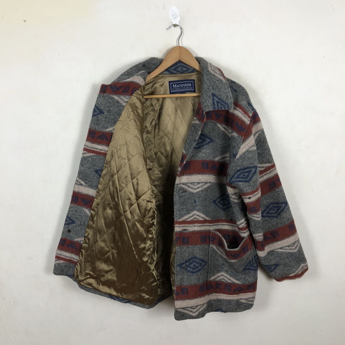 Japanese Brand VINTAGE WOOL AZTEC NAVAJO MANNISH DESIGN ISSEY MIYAKE JAPAN Size US M / EU 48-50 / 2 - 7 Thumbnail