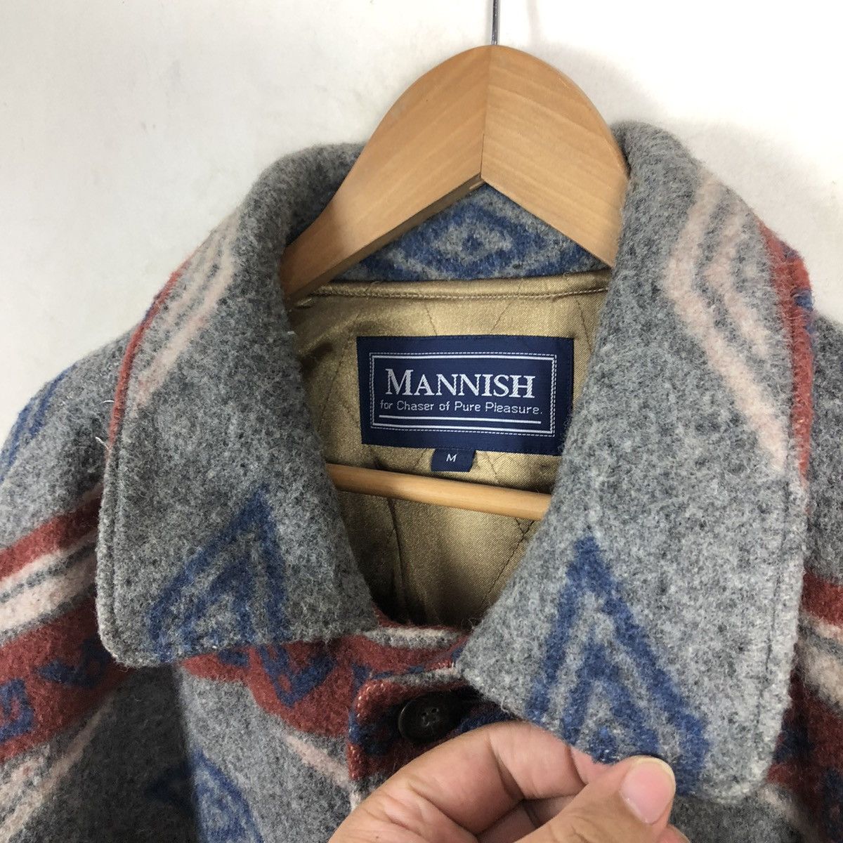 Japanese Brand VINTAGE WOOL AZTEC NAVAJO MANNISH DESIGN ISSEY MIYAKE JAPAN Size US M / EU 48-50 / 2 - 5 Thumbnail