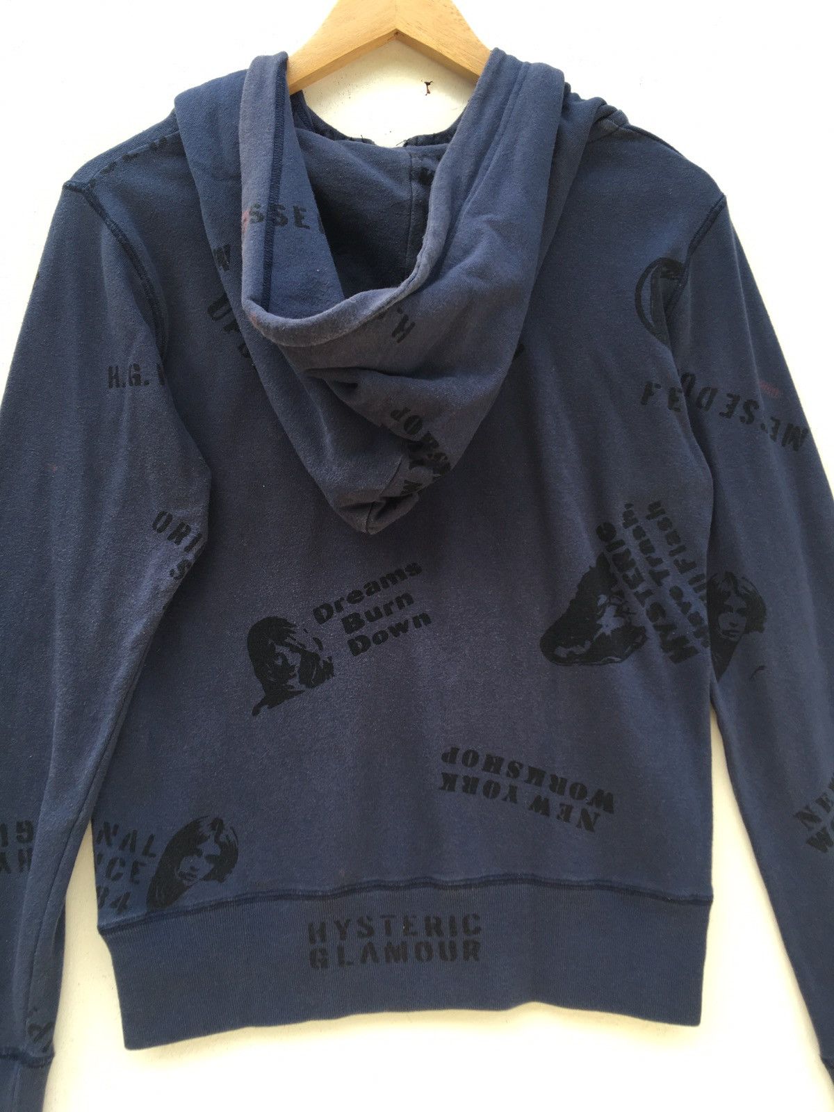 Hysteric Glamour Vintage Rare Hysteric Glamour Half Zip Up Hoodie Size US XS / EU 42 / 0 - 18 Thumbnail
