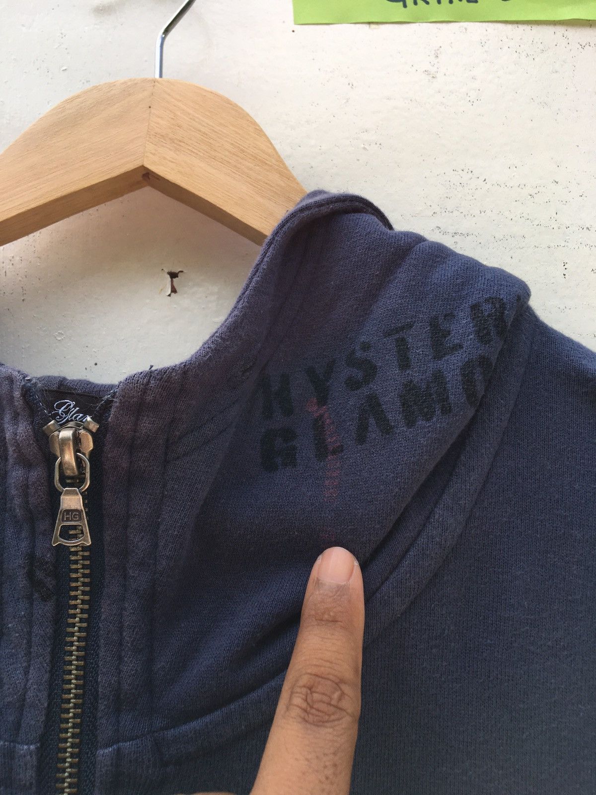 Hysteric Glamour Vintage Rare Hysteric Glamour Half Zip Up Hoodie Size US XS / EU 42 / 0 - 8 Thumbnail