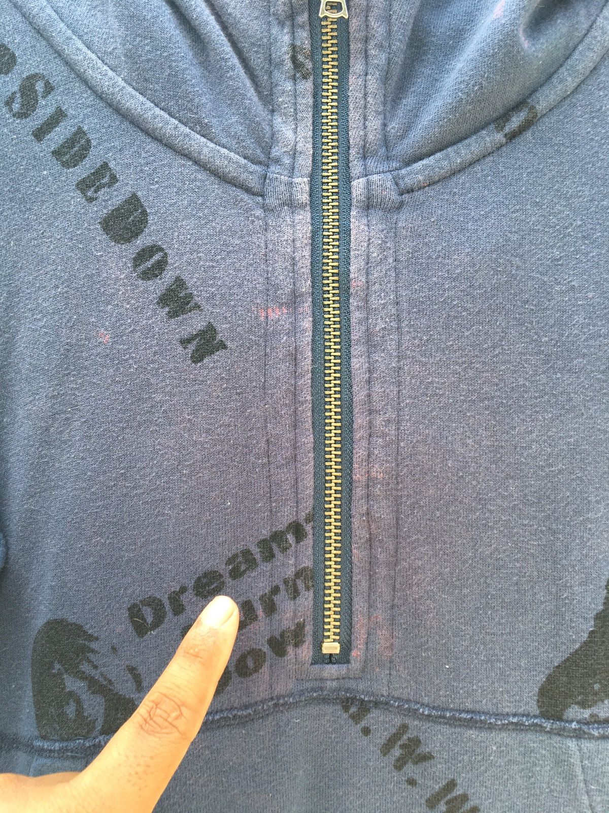 Hysteric Glamour Vintage Rare Hysteric Glamour Half Zip Up Hoodie Size US XS / EU 42 / 0 - 6 Thumbnail