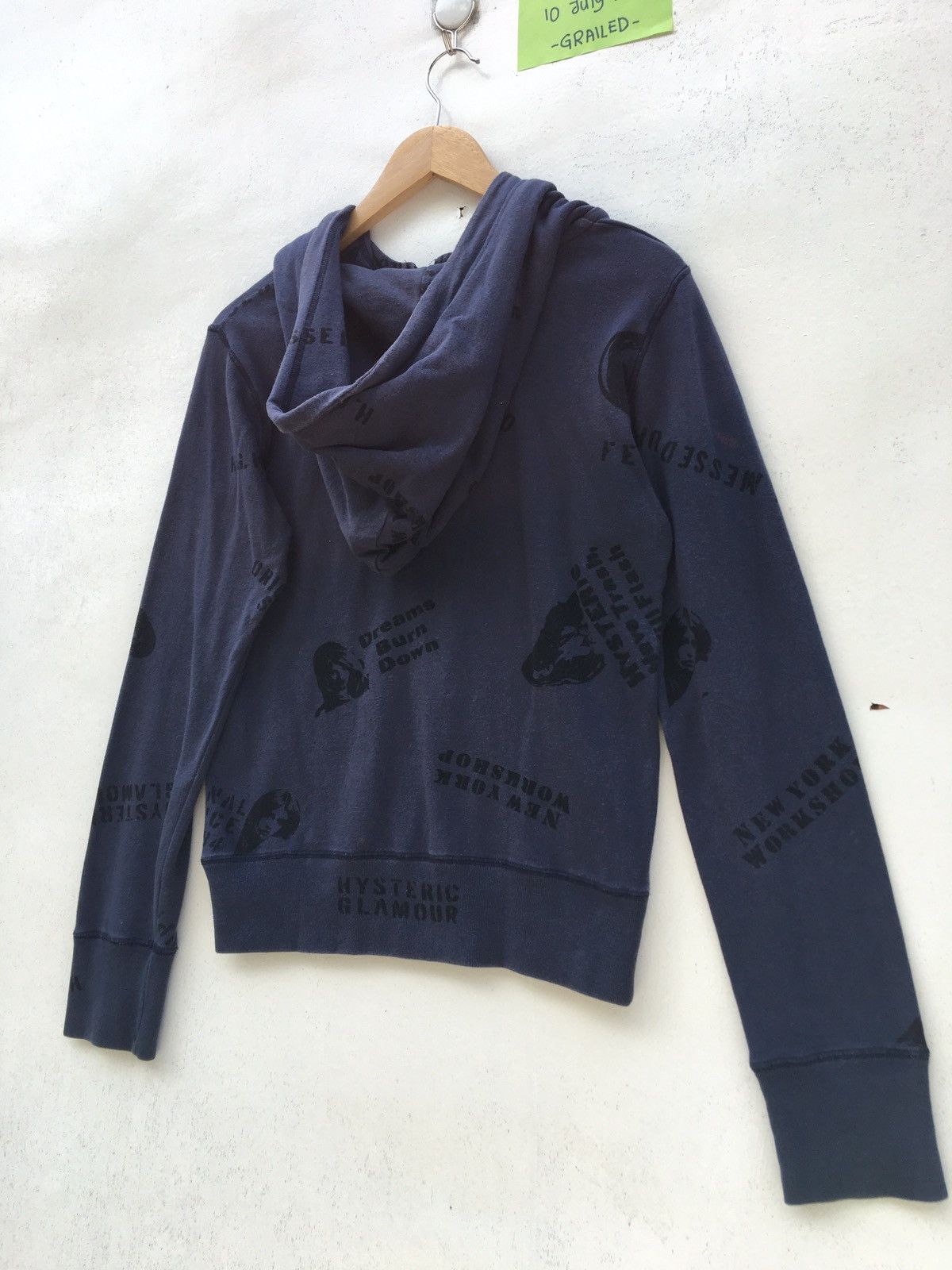 Hysteric Glamour Vintage Rare Hysteric Glamour Half Zip Up Hoodie Size US XS / EU 42 / 0 - 17 Thumbnail