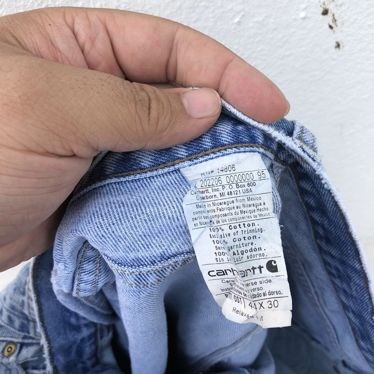 Carhartt VINTAGE CARHARTT DISTRESSED DENIM Size US 43 - 9 Thumbnail