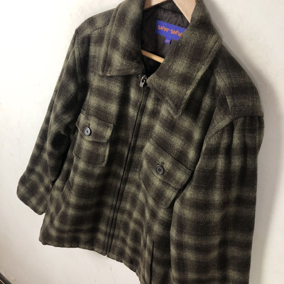 Flannel SAINT-SAENS TARTAN DESIGN ZIPPER FLANNEL JACKET Size US L / EU 52-54 / 3 - 3 Thumbnail