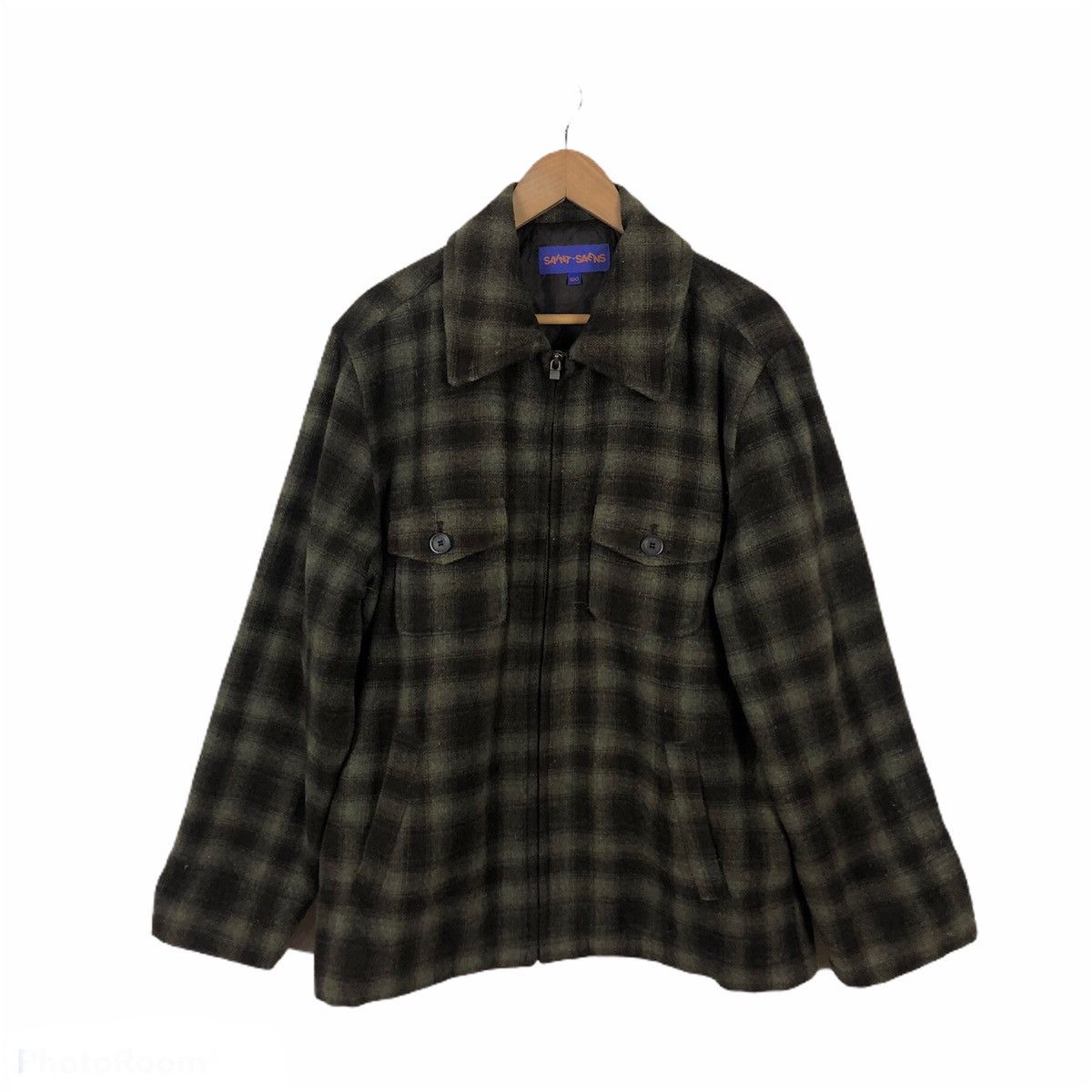 Flannel SAINT-SAENS TARTAN DESIGN ZIPPER FLANNEL JACKET Size US L / EU 52-54 / 3 - 1 Thumbnail