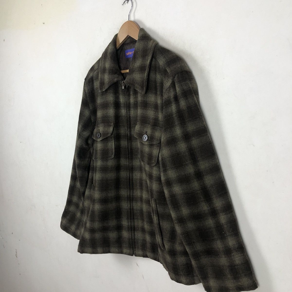 Flannel SAINT-SAENS TARTAN DESIGN ZIPPER FLANNEL JACKET Size US L / EU 52-54 / 3 - 4 Thumbnail