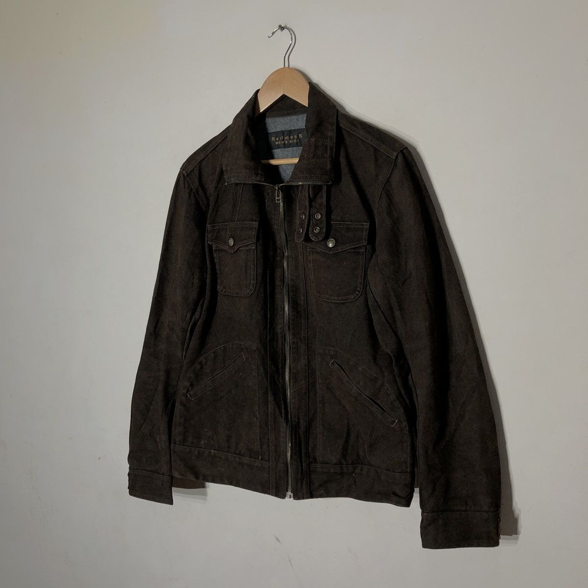 Japanese Brand Radmess Men's BIGI Parachute Biker Leather Jacket Size US L / EU 52-54 / 3 - 2 Thumbnail