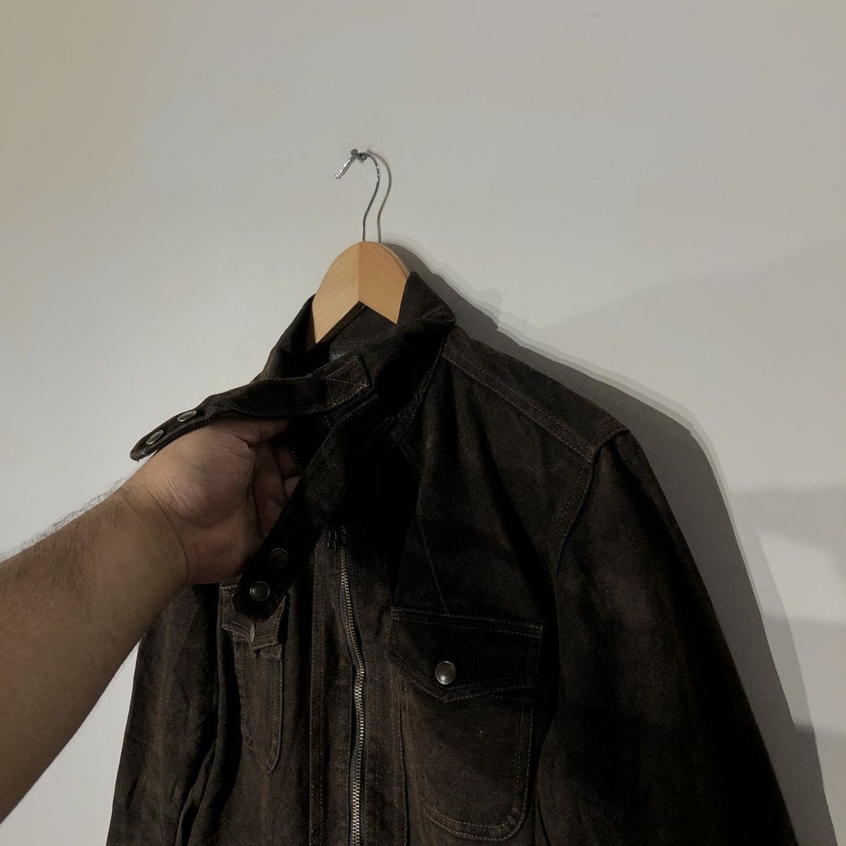 Japanese Brand Radmess Men's BIGI Parachute Biker Leather Jacket Size US L / EU 52-54 / 3 - 6 Thumbnail