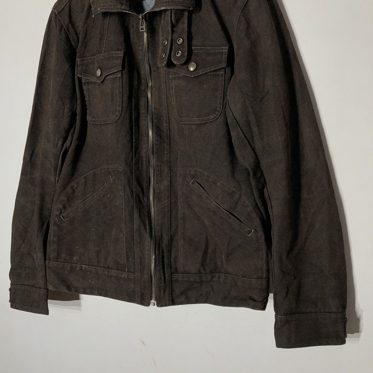 Japanese Brand Radmess Men's BIGI Parachute Biker Leather Jacket Size US L / EU 52-54 / 3 - 4 Thumbnail