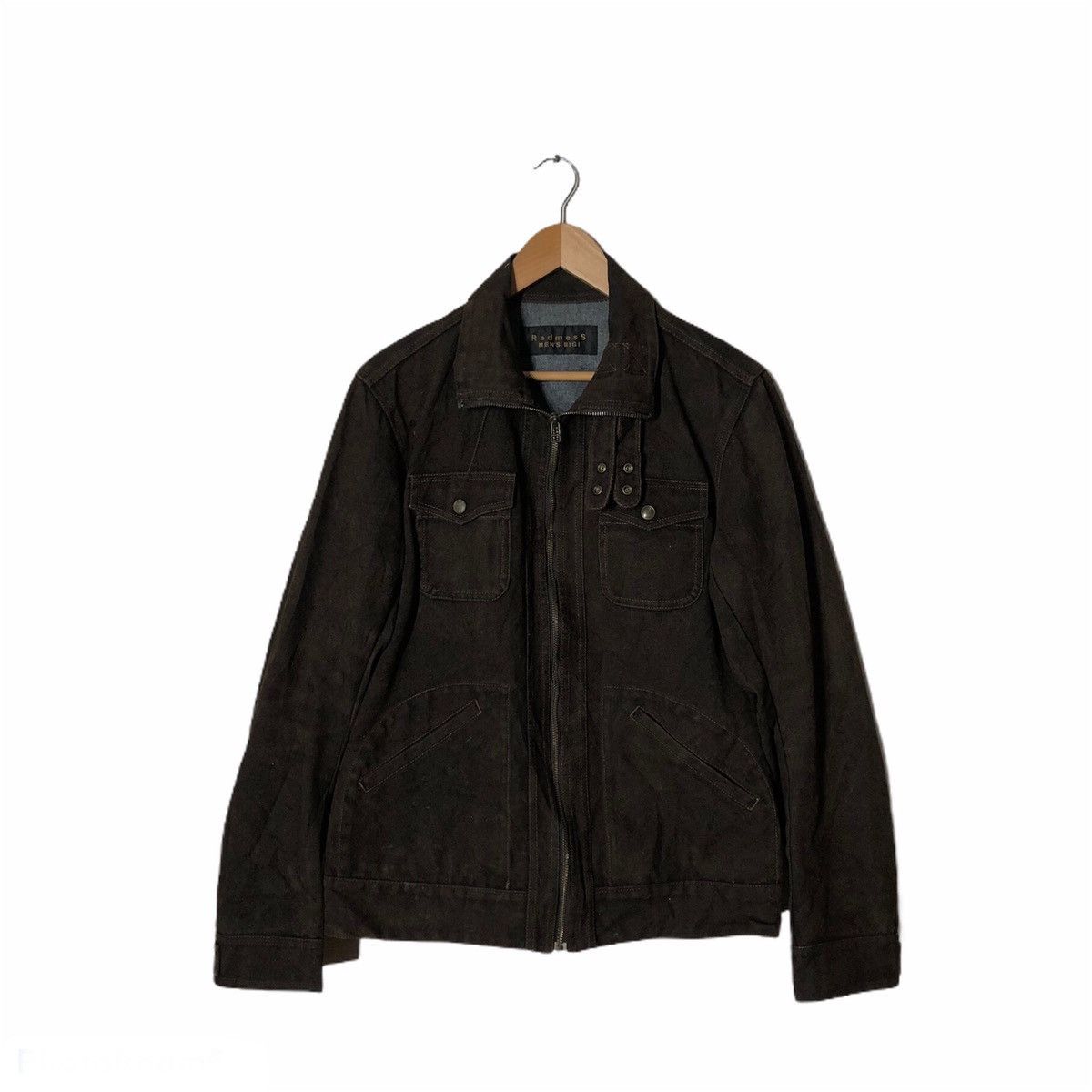 Japanese Brand Radmess Men's BIGI Parachute Biker Leather Jacket Size US L / EU 52-54 / 3 - 1 Thumbnail