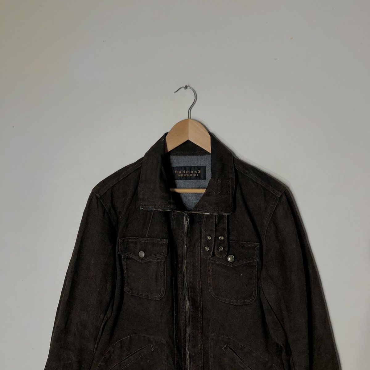Japanese Brand Radmess Men's BIGI Parachute Biker Leather Jacket Size US L / EU 52-54 / 3 - 5 Thumbnail