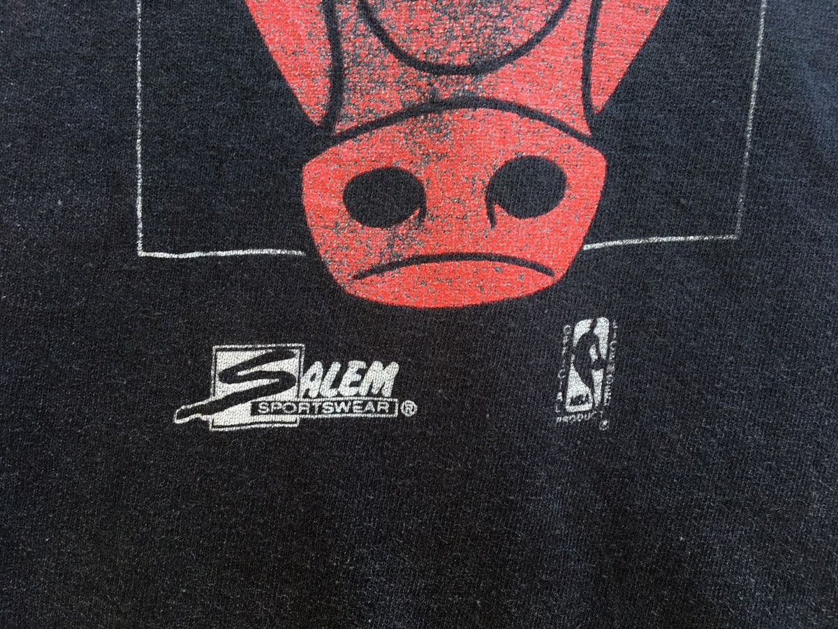 NBA VINTAGE Salem Sportswear Chicago Bulls 90s Tee T-shirt Size US L / EU 52-54 / 3 - 6 Thumbnail