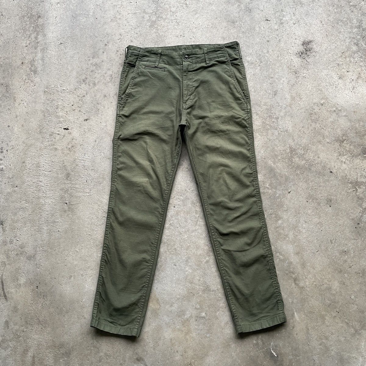 Japanese Brand Vintage Ship Jet Blue Trousers Green Casual Pants W30 Size US 30 / EU 46 - 2 Thumbnail