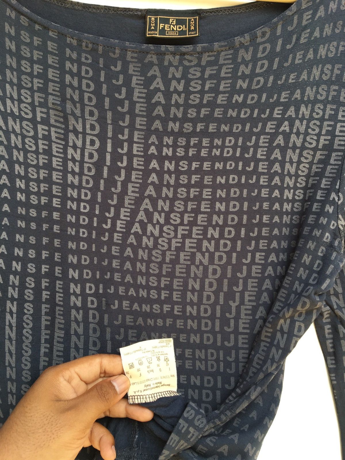 Fendi Fendi Full Print FF Longsleeve Shirt Roma Italy Size M / US 6-8 / IT 42-44 - 8 Thumbnail