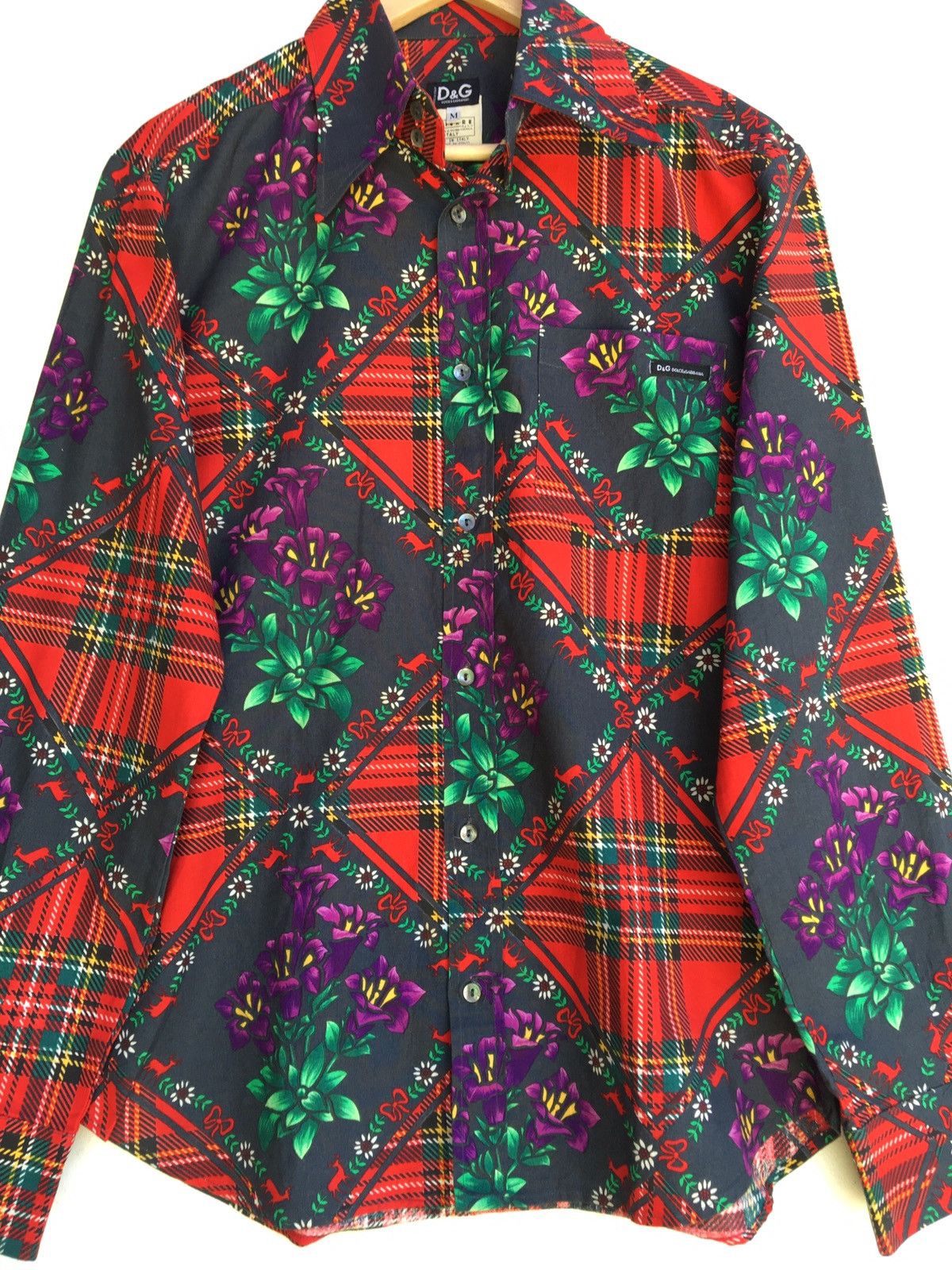 Dolce & Gabbana Dolce & Gabbana Floral Buttons Long sleeve Shirt Size US M / EU 48-50 / 2 - 8 Thumbnail