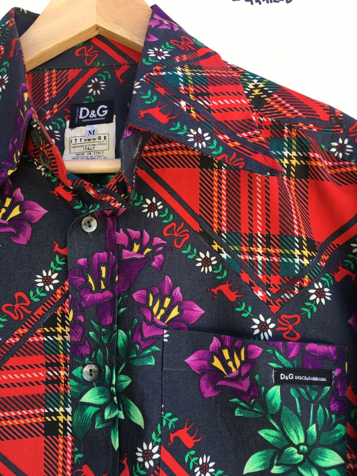 Dolce & Gabbana Dolce & Gabbana Floral Buttons Long sleeve Shirt Size US M / EU 48-50 / 2 - 1 Thumbnail