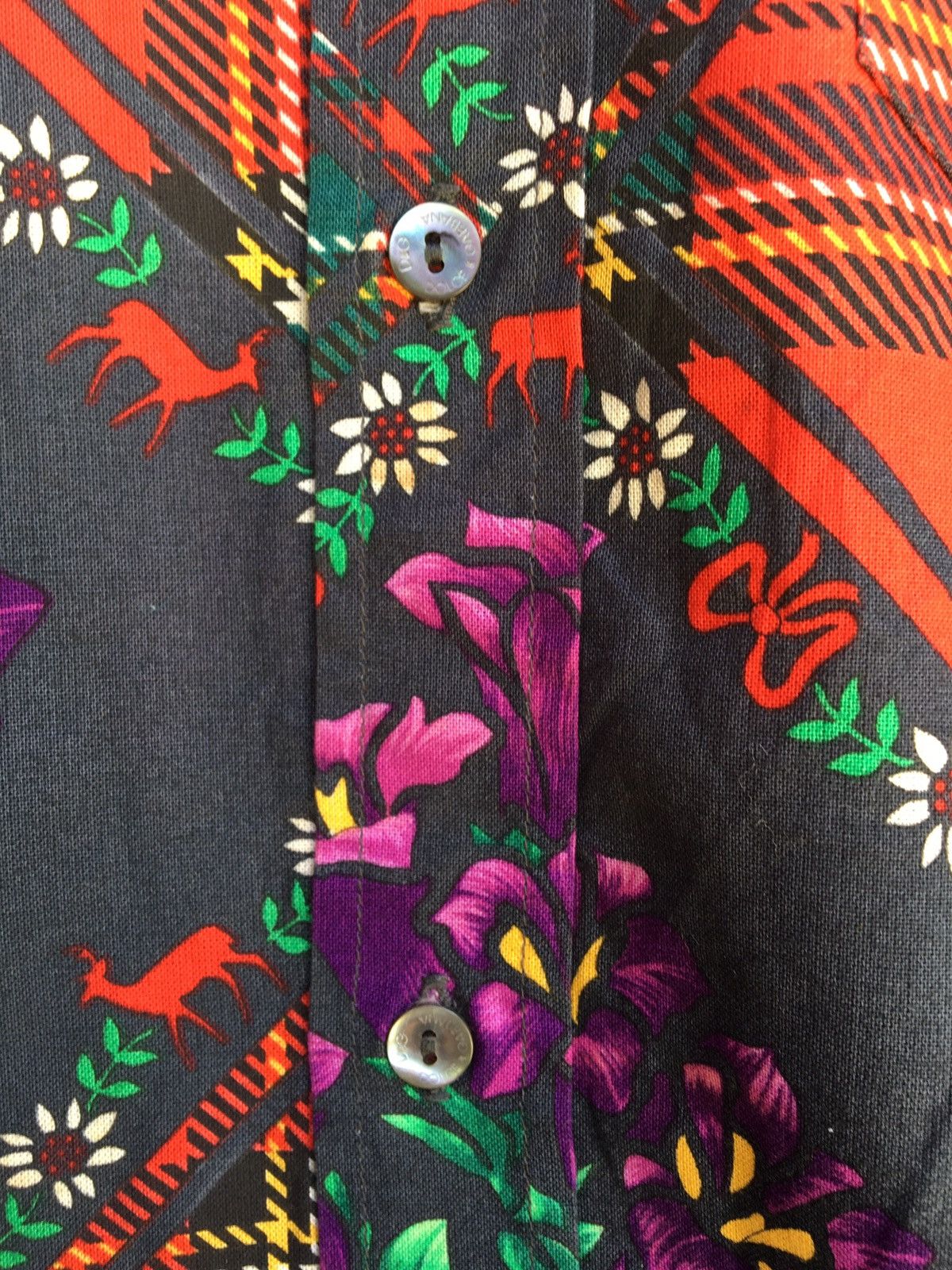 Dolce & Gabbana Dolce & Gabbana Floral Buttons Long sleeve Shirt Size US M / EU 48-50 / 2 - 7 Thumbnail