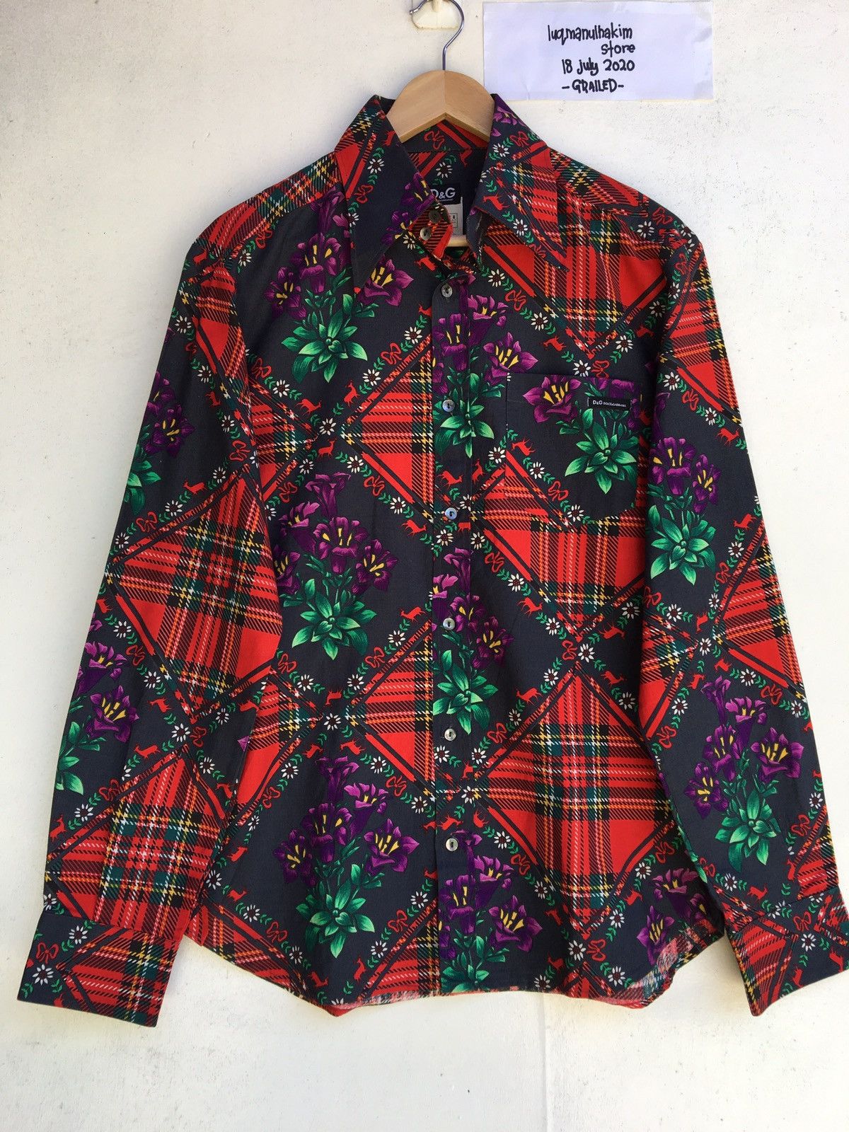 Dolce & Gabbana Dolce & Gabbana Floral Buttons Long sleeve Shirt Size US M / EU 48-50 / 2 - 2 Thumbnail
