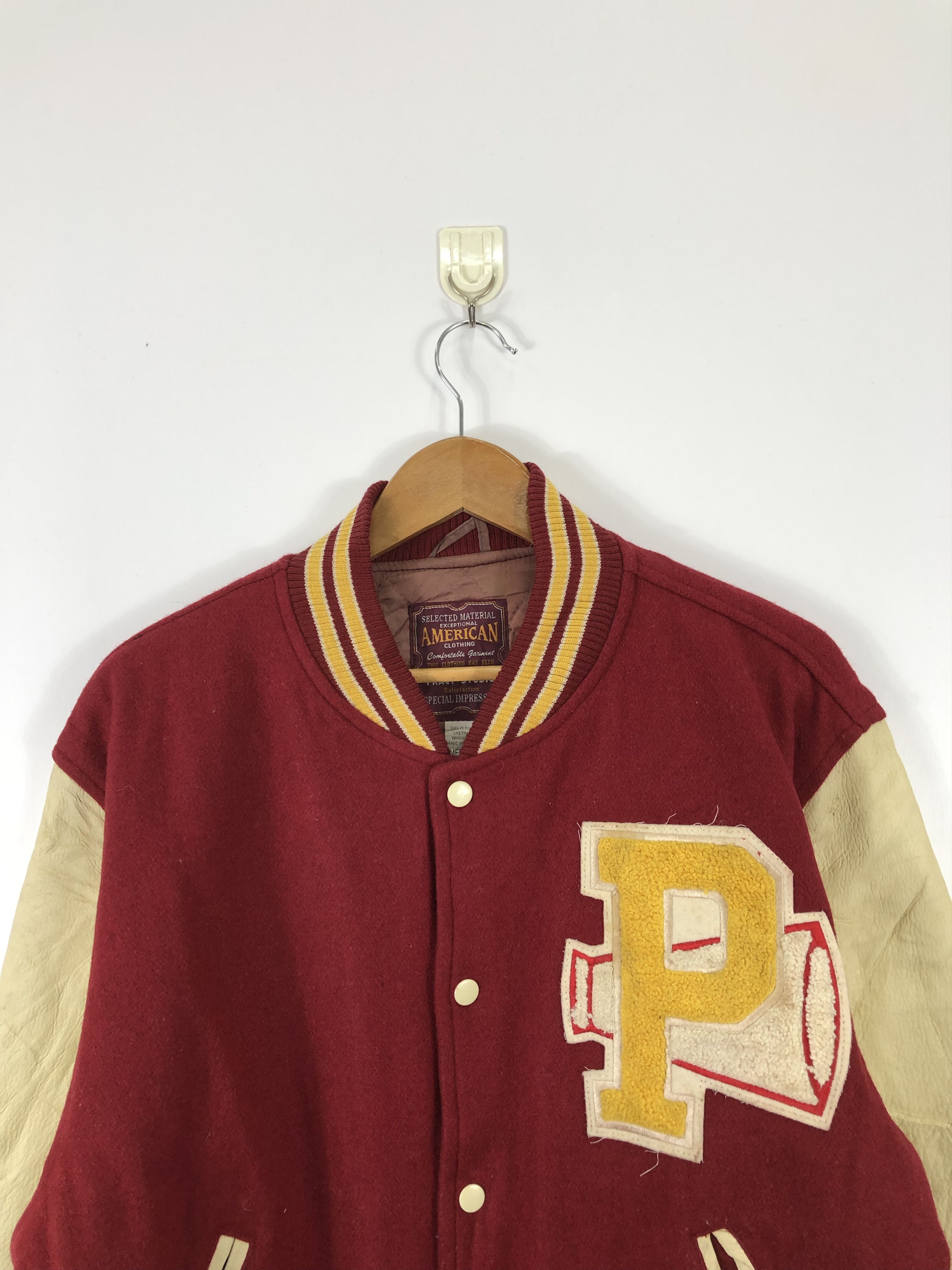 Vintage Vintage 80s American Baseball Jumper Varsity Leather V0224 Size US M / EU 48-50 / 2 - 2 Thumbnail