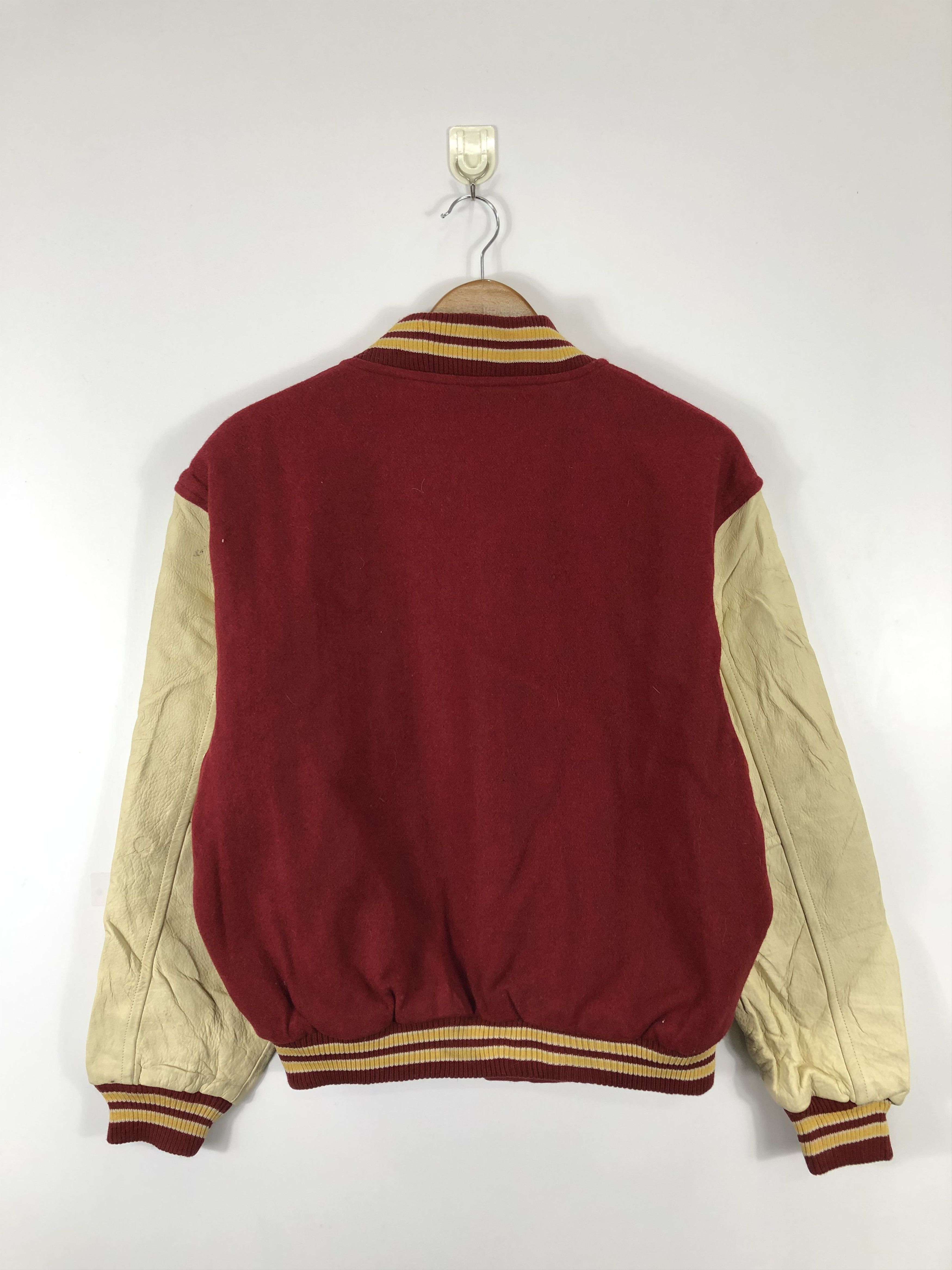 Vintage Vintage 80s American Baseball Jumper Varsity Leather V0224 Size US M / EU 48-50 / 2 - 3 Thumbnail