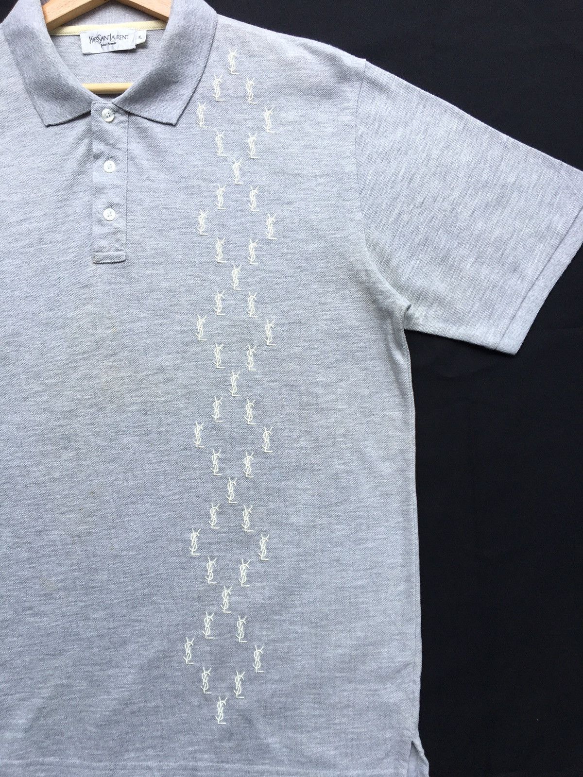 Yves Saint Laurent YSL Yves Saint Laurent Multi logos Polo Shirt Size US XL / EU 56 / 4 - 7 Thumbnail