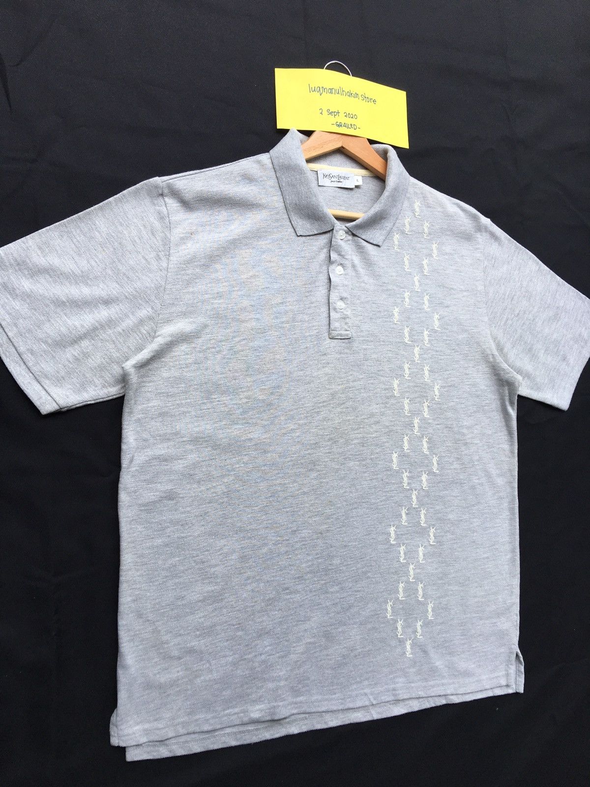 Yves Saint Laurent YSL Yves Saint Laurent Multi logos Polo Shirt Size US XL / EU 56 / 4 - 4 Thumbnail
