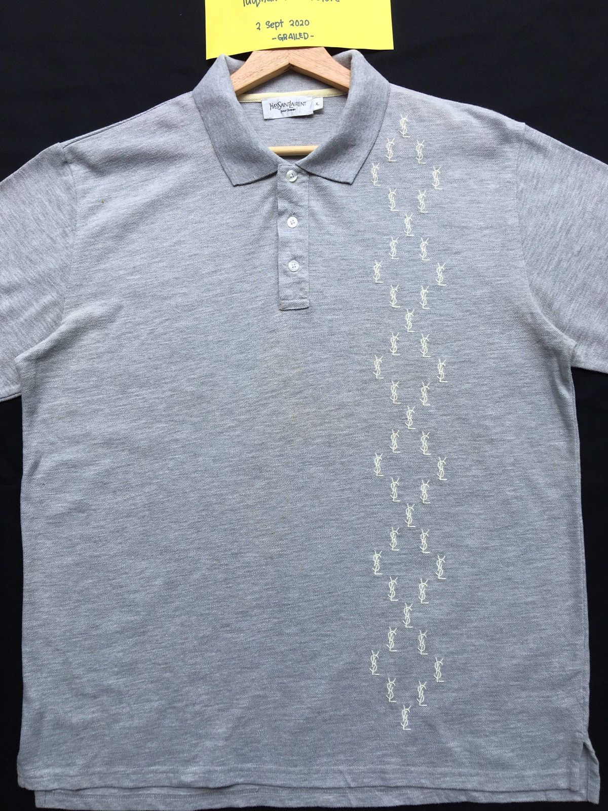 Yves Saint Laurent YSL Yves Saint Laurent Multi logos Polo Shirt Size US XL / EU 56 / 4 - 6 Thumbnail