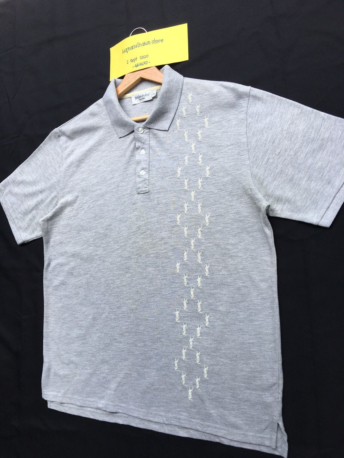 Yves Saint Laurent YSL Yves Saint Laurent Multi logos Polo Shirt Size US XL / EU 56 / 4 - 5 Thumbnail