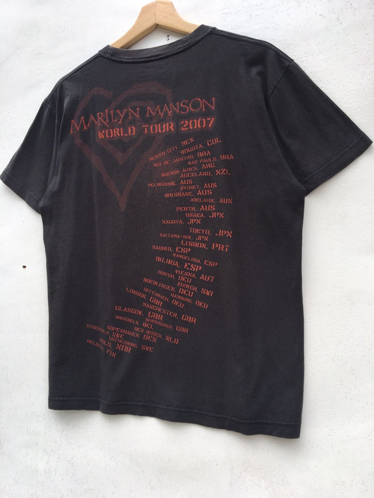 Band Tees Vtg Marilyn Manson World Tour MM Logo Tee Size US M / EU 48-50 / 2 - 10 Thumbnail
