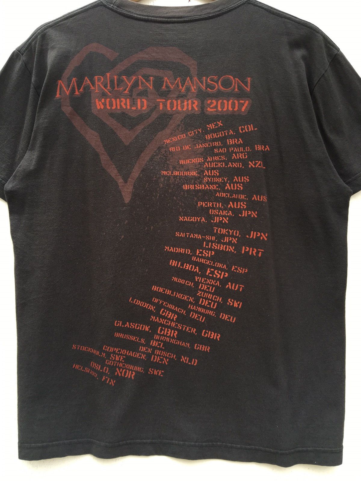Band Tees Vtg Marilyn Manson World Tour MM Logo Tee Size US M / EU 48-50 / 2 - 11 Thumbnail