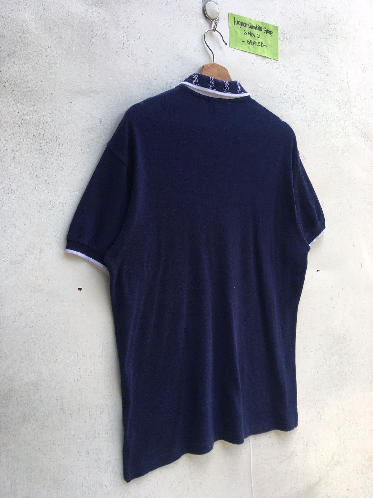 Yves Saint Laurent Vintage YSL Yves Saint Laurent Spellout Polo Shirt Size US M / EU 48-50 / 2 - 17 Thumbnail