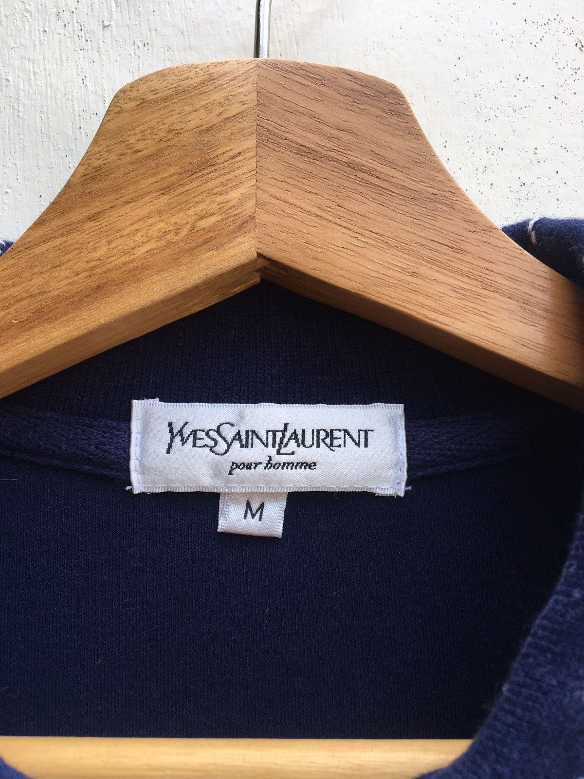 Yves Saint Laurent Vintage YSL Yves Saint Laurent Spellout Polo Shirt Size US M / EU 48-50 / 2 - 11 Thumbnail