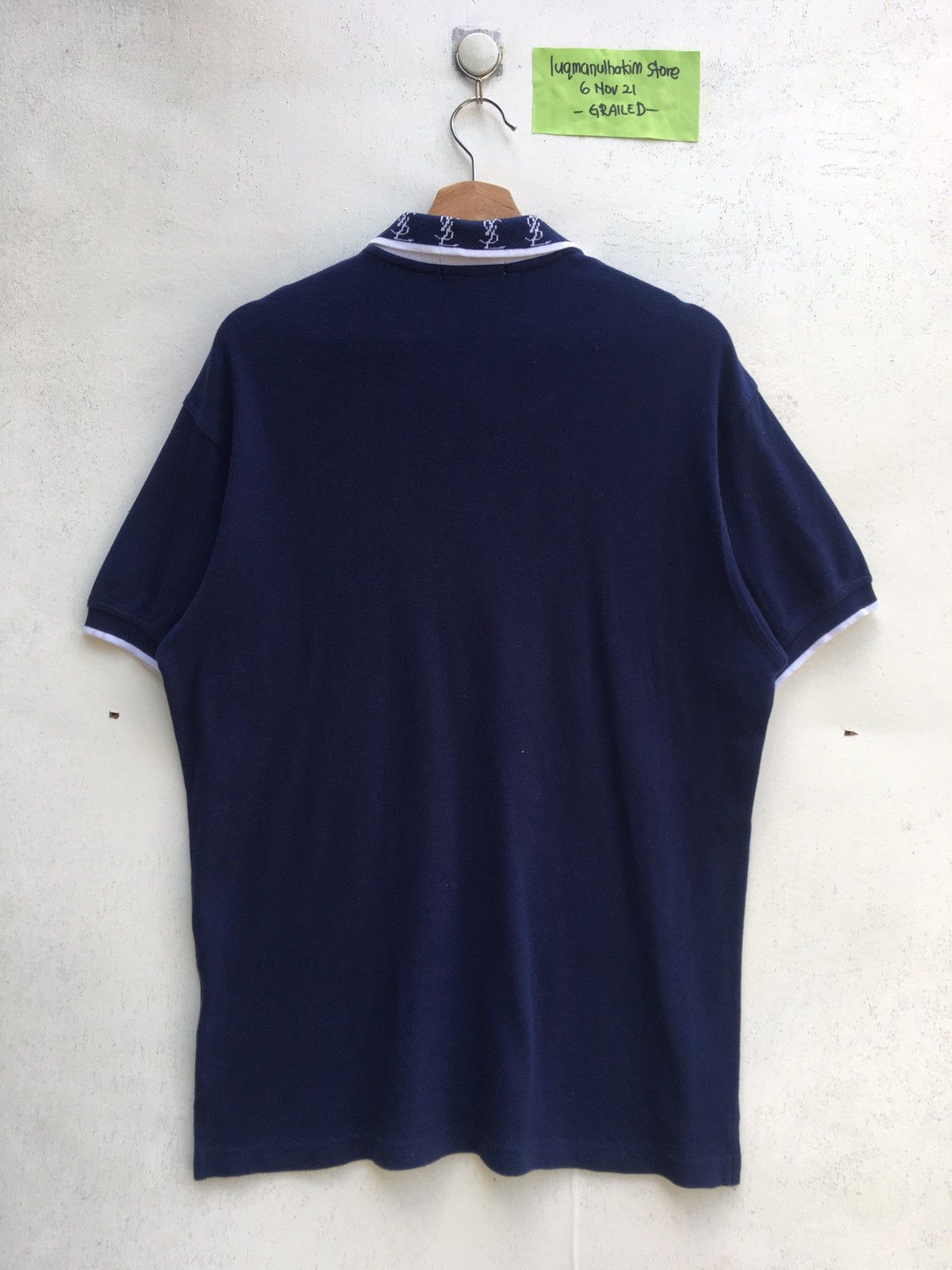 Yves Saint Laurent Vintage YSL Yves Saint Laurent Spellout Polo Shirt Size US M / EU 48-50 / 2 - 16 Thumbnail