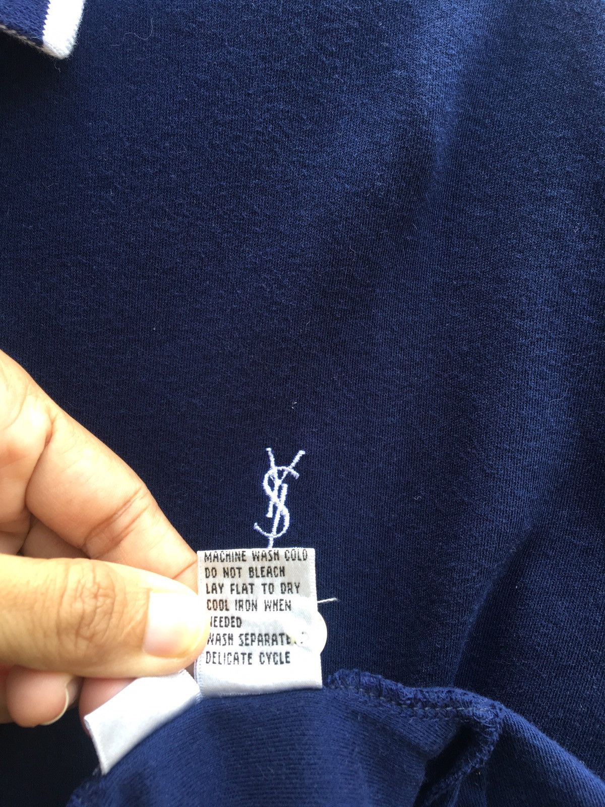Yves Saint Laurent Vintage YSL Yves Saint Laurent Spellout Polo Shirt Size US M / EU 48-50 / 2 - 15 Thumbnail