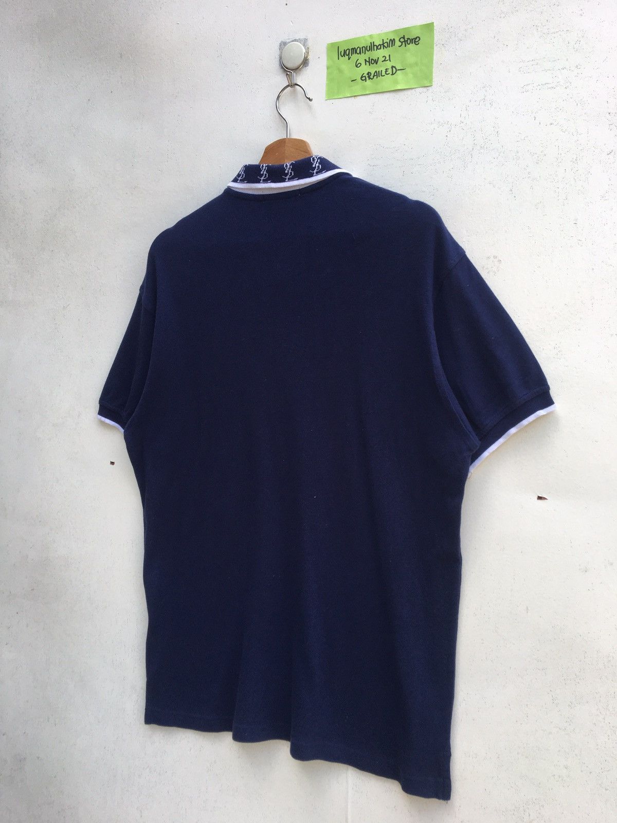Yves Saint Laurent Vintage YSL Yves Saint Laurent Spellout Polo Shirt Size US M / EU 48-50 / 2 - 18 Thumbnail