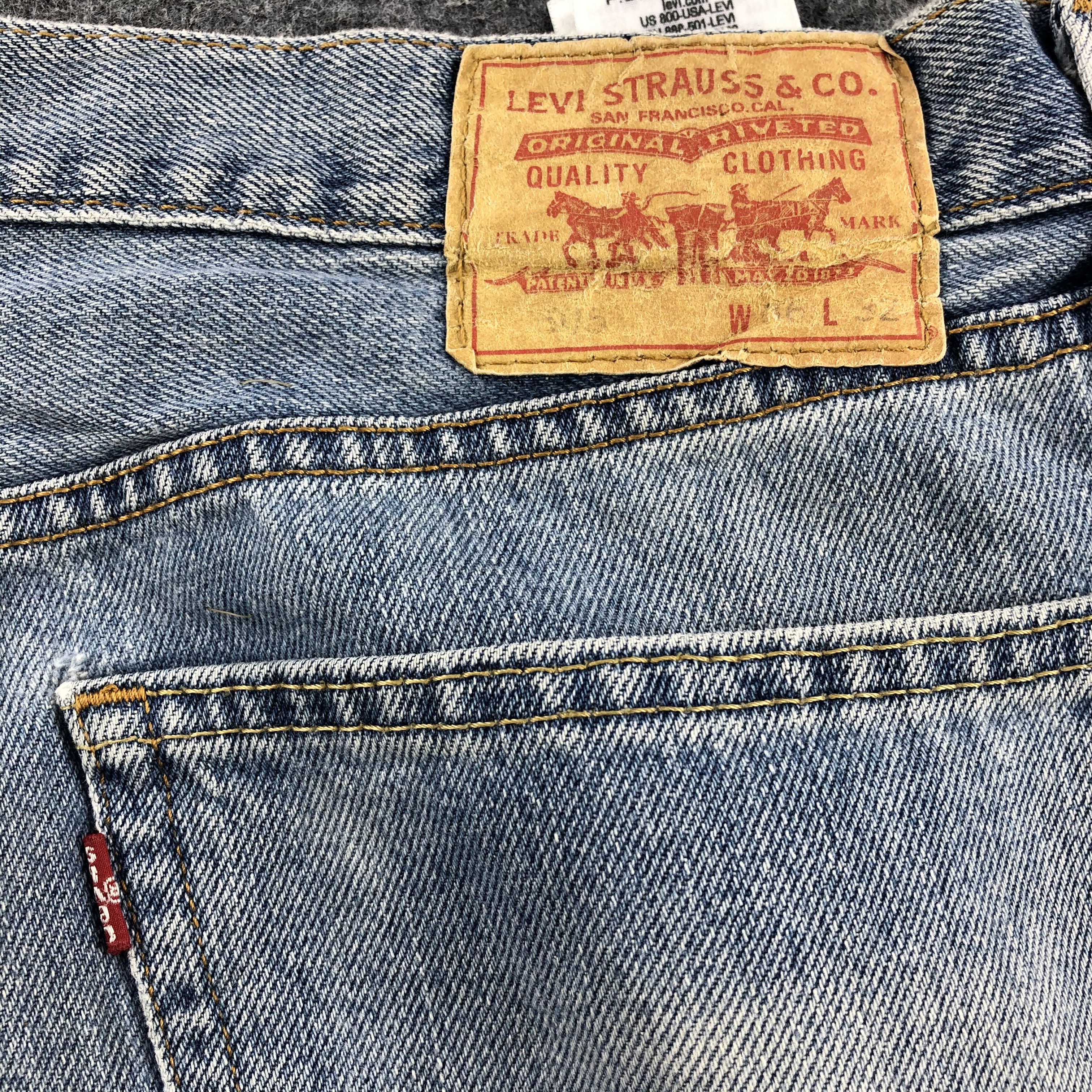 Levi's Light Washed Levis 505 Vintage Jeans -J1086 Size US 38 / EU 54 - 6 Thumbnail