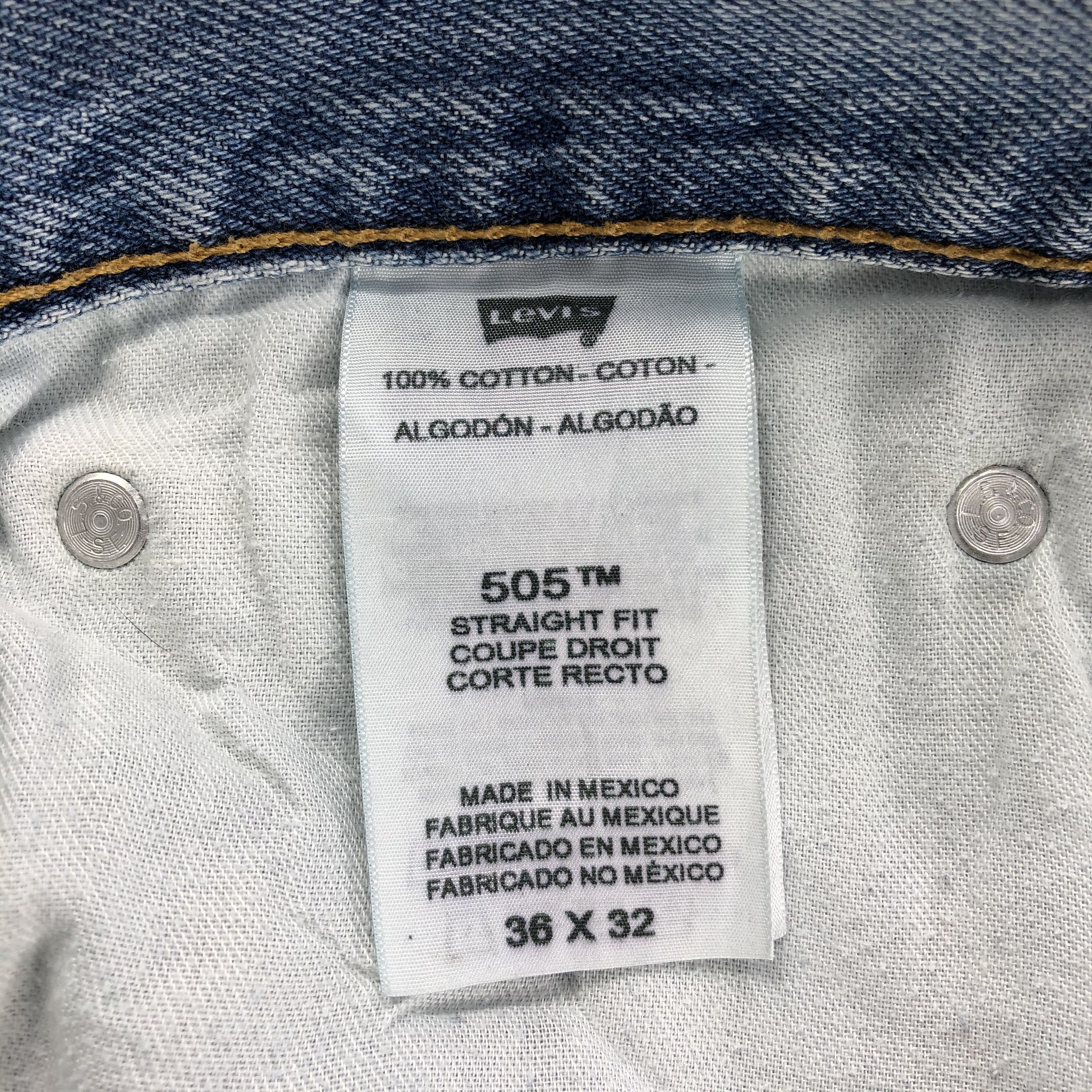 Levi's Light Washed Levis 505 Vintage Jeans -J1086 Size US 38 / EU 54 - 10 Thumbnail