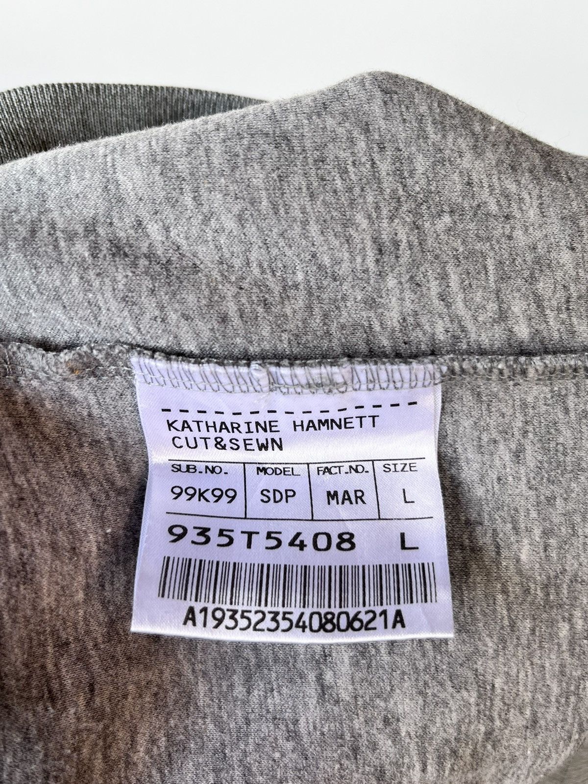 Designer Vintage Katharine Hamnett Full Zip Sweater Hoodie Size L / US 10 / IT 46 - 7 Thumbnail