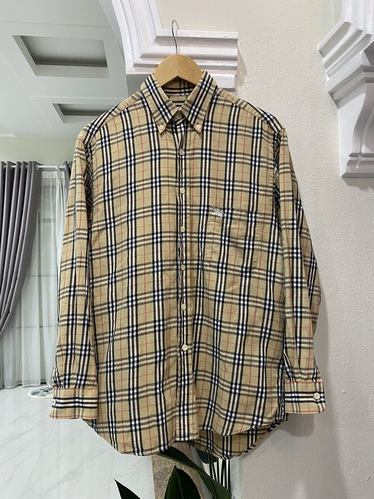 Burberry Vintage Burberrys Novacheck Shirt Size US M / EU 48-50 / 2 - 1 Thumbnail