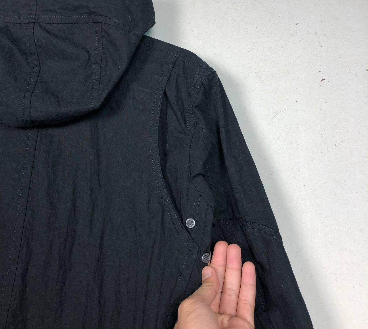 Yohji Yamamoto Y's Yohji Yamamoto Hooded Long Coat Jacket Black Japan Sz 2 Size US M / EU 48-50 / 2 - 8 Thumbnail