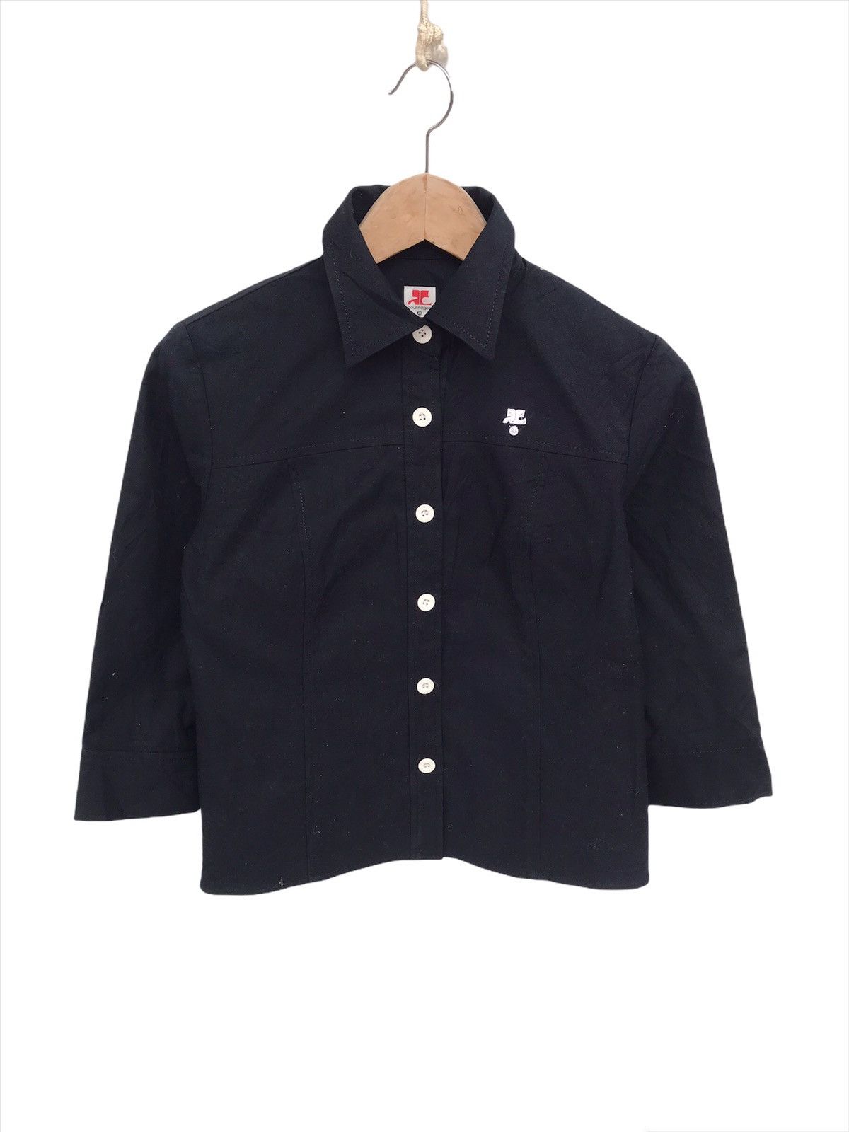 Courreges × Designer COURREGES PARIS SMALL LOGO ZIPPER SWEATER LARGE SIZE Size US S / EU 44-46 / 1 - 1 Thumbnail