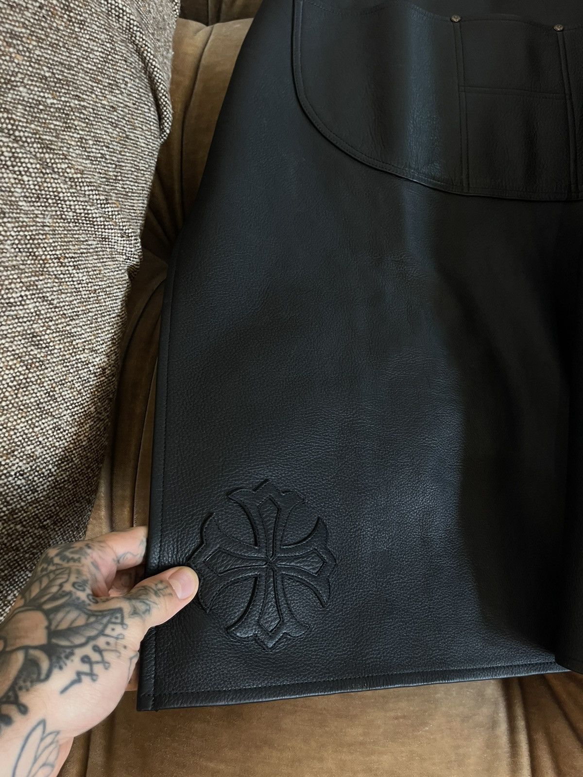Chrome Hearts Chrome Hearts 1/1 Butcher Style LEATHER Overalls Apron Size US 34 / EU 50 - 19 Thumbnail