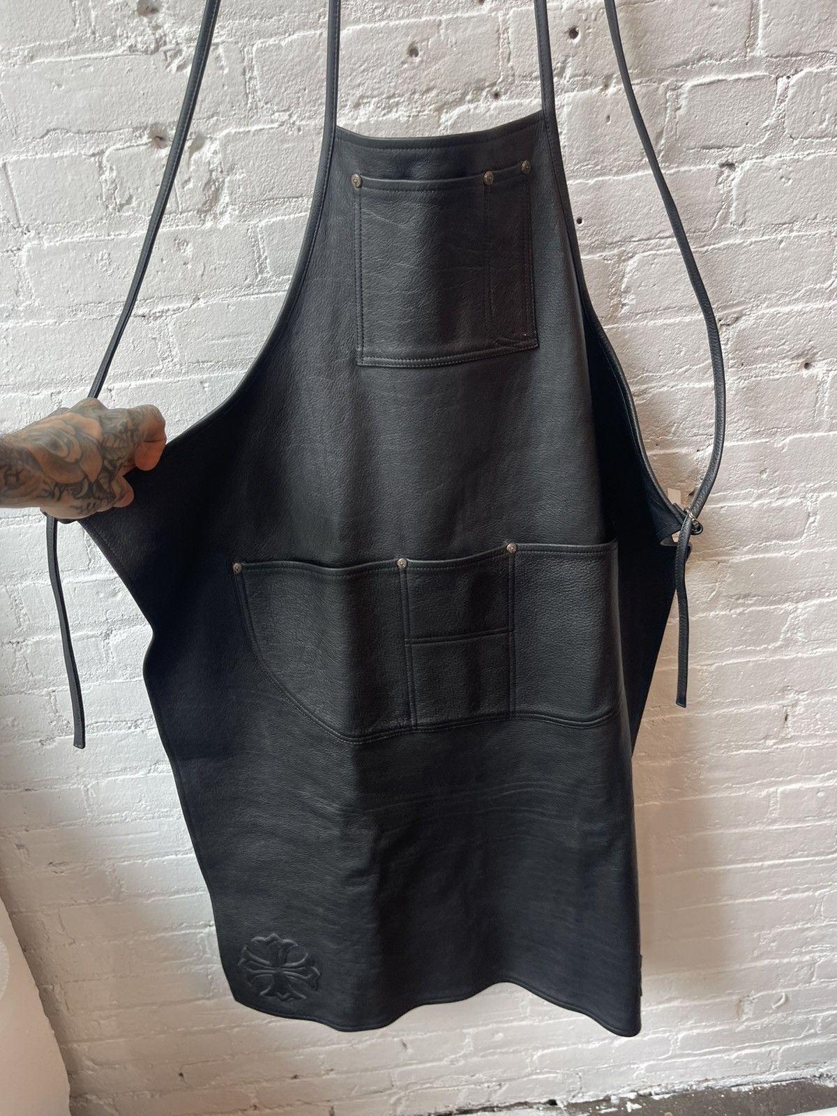 Chrome Hearts Chrome Hearts 1/1 Butcher Style LEATHER Overalls Apron Size US 34 / EU 50 - 2 Thumbnail