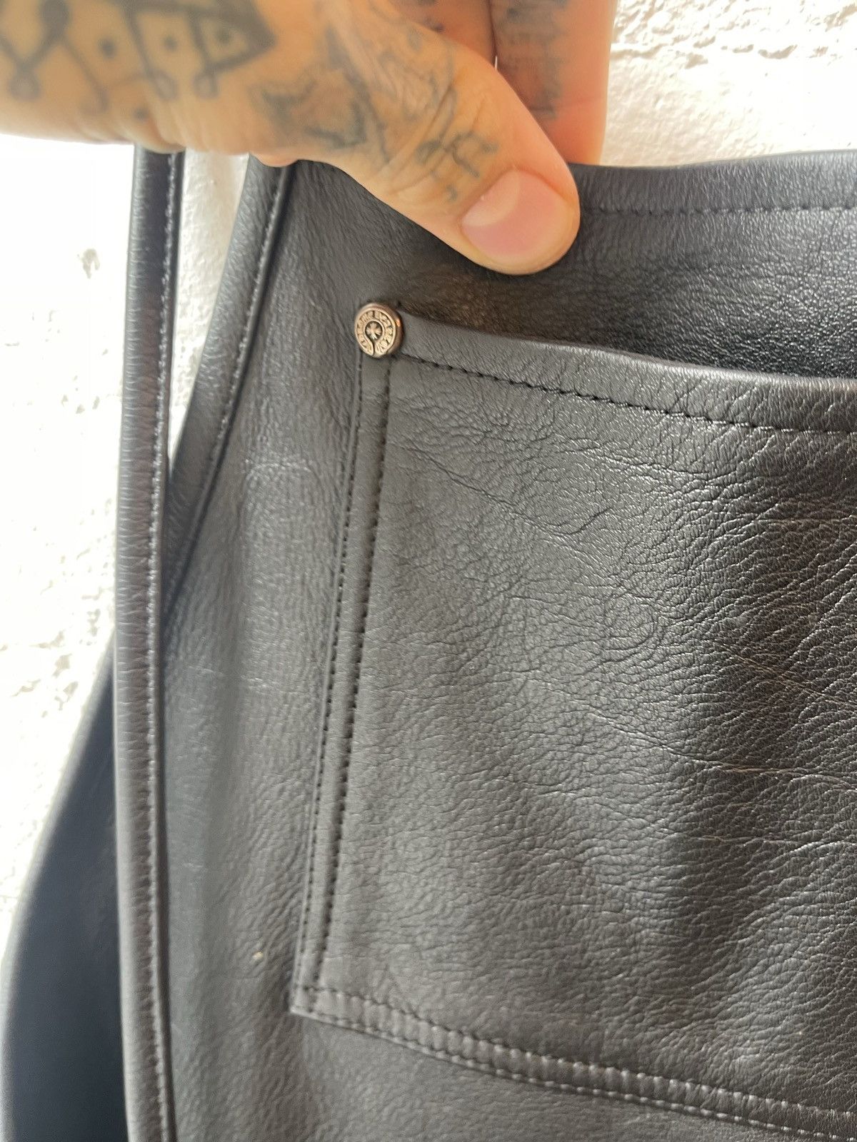 Chrome Hearts Chrome Hearts 1/1 Butcher Style LEATHER Overalls Apron Size US 34 / EU 50 - 6 Thumbnail