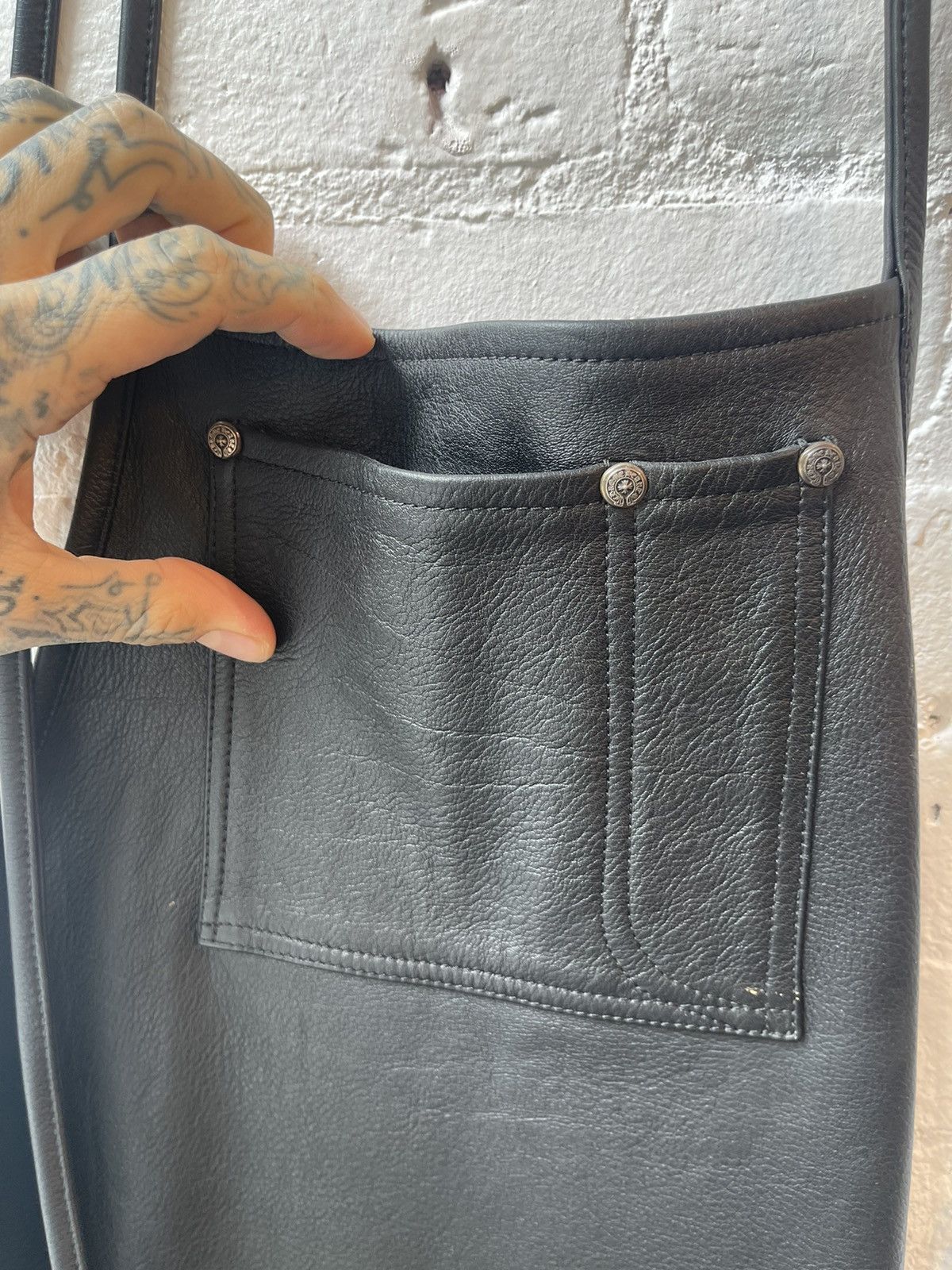Chrome Hearts Chrome Hearts 1/1 Butcher Style LEATHER Overalls Apron Size US 34 / EU 50 - 5 Thumbnail