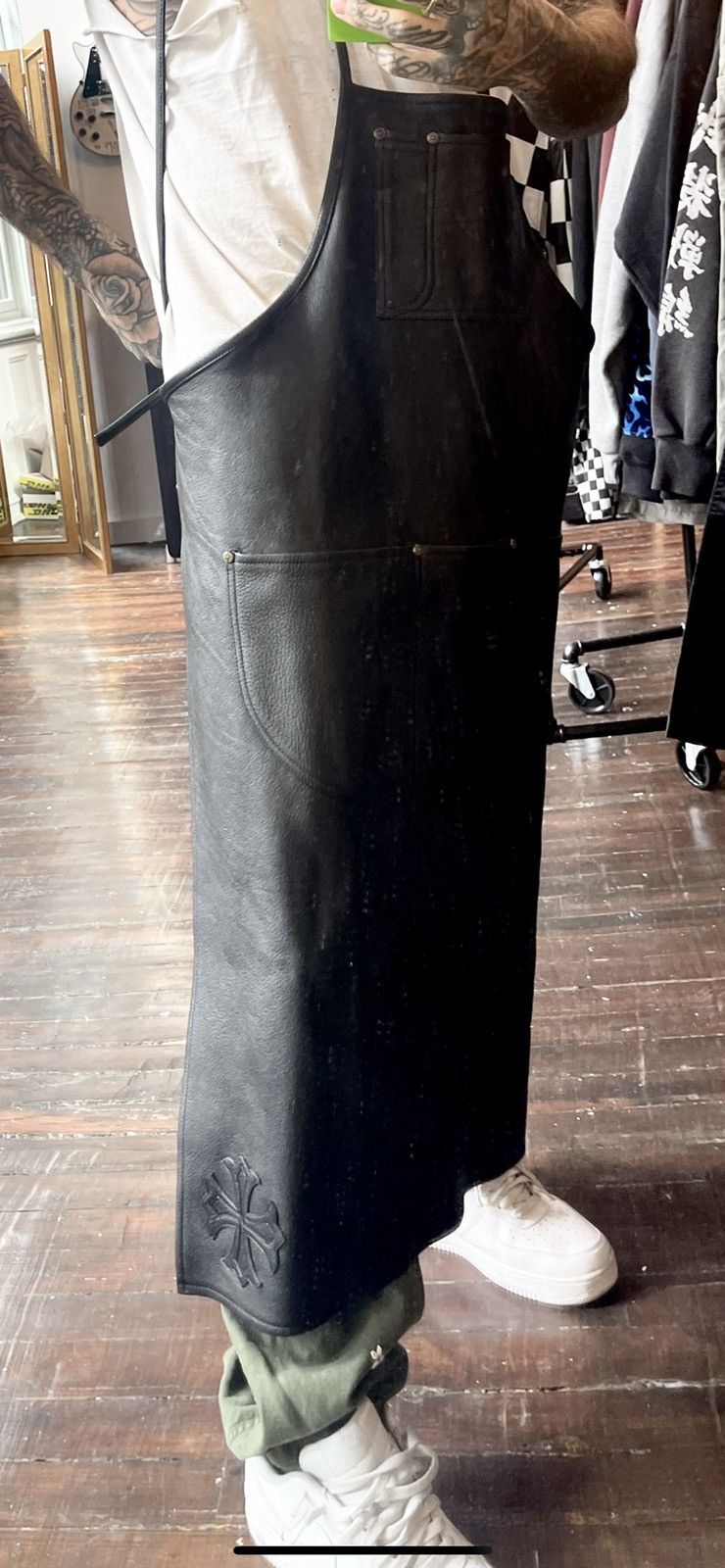 Chrome Hearts Chrome Hearts 1/1 Butcher Style LEATHER Overalls Apron Size US 34 / EU 50 - 3 Thumbnail