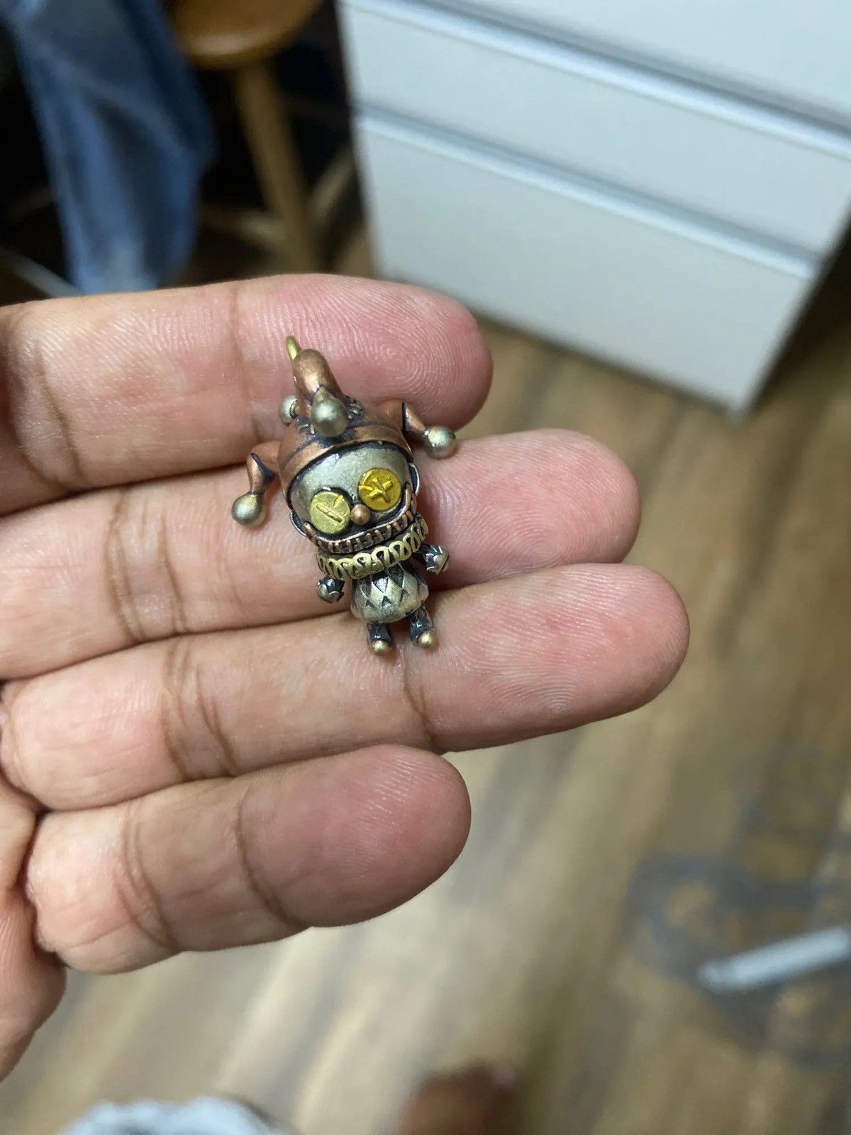 Jewelry Clown Doll Pendant Necklace Size ONE SIZE - 2 Thumbnail